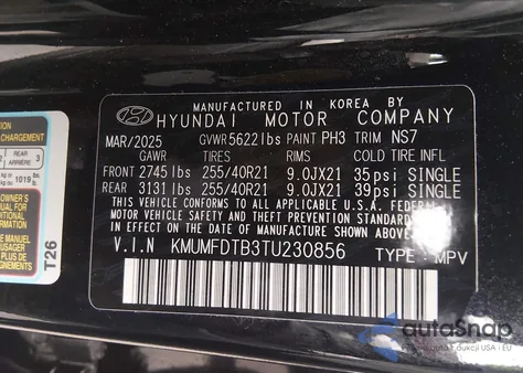 2026 Genesis Gv70 2.5T Sport Prestige from USA, damaged, VIN KMUMFDTB3TU230856